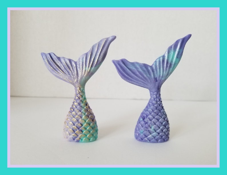 A Set of Mermaid Tails Toppers 12pcs image 5