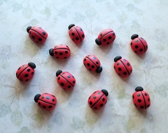 3D Ladybugs Cupcake/Cake Toppers