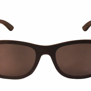 Rivabella - Polarized Sunglasses, Wooden Sunglasses, Wood Eyewear, Handmade Sunglasses, Black Sunglasses, Acetate frame with Ebony temples