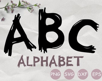 Font SVG, Alphabet SVG, circuit font, handwritten font, digital font, halloween font, cricut font, bold font, cut files, instant download