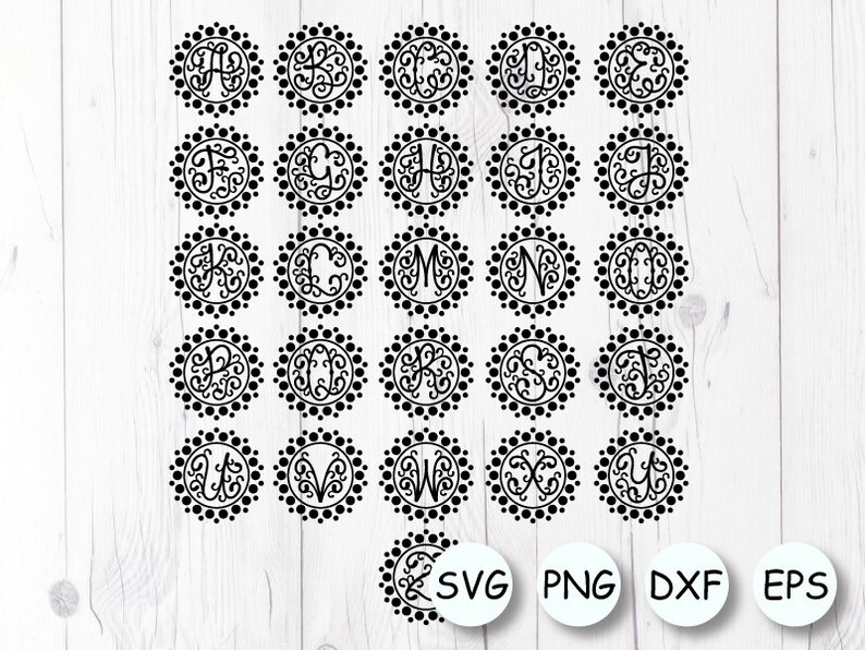 Download Monogram font SVG One letter monogram Circle monogram font ...