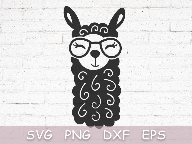 Download Llama SVG llama face svg alpaca svg files for Cricut DXF | Etsy