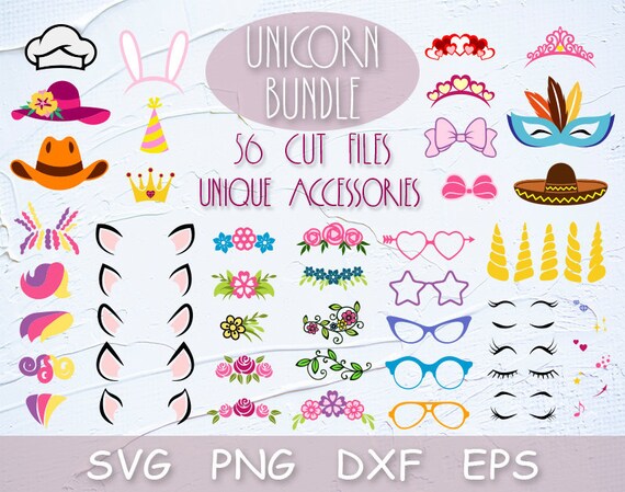 Download Unicorn Bundle Svg Unicorn Kit Svg Unicorn Face Unicorn Etsy