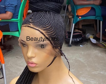 Frontal braided wig