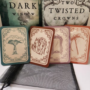 12 cartes Providence One Dark Window Le roi berger Duologie carte de tarot marque-page Merch