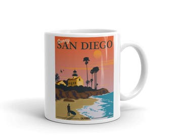 San Diego Mug Etsy