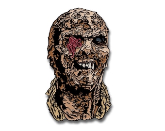 Worm Eyed Zombie Soft Enamel Pin Badge - standard variant