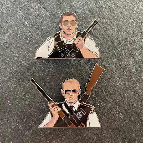 Nicholas & Danny hard enamel pin badges