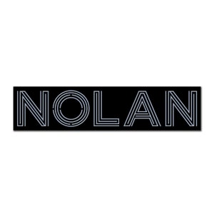 Nolan soft enamel pin badge