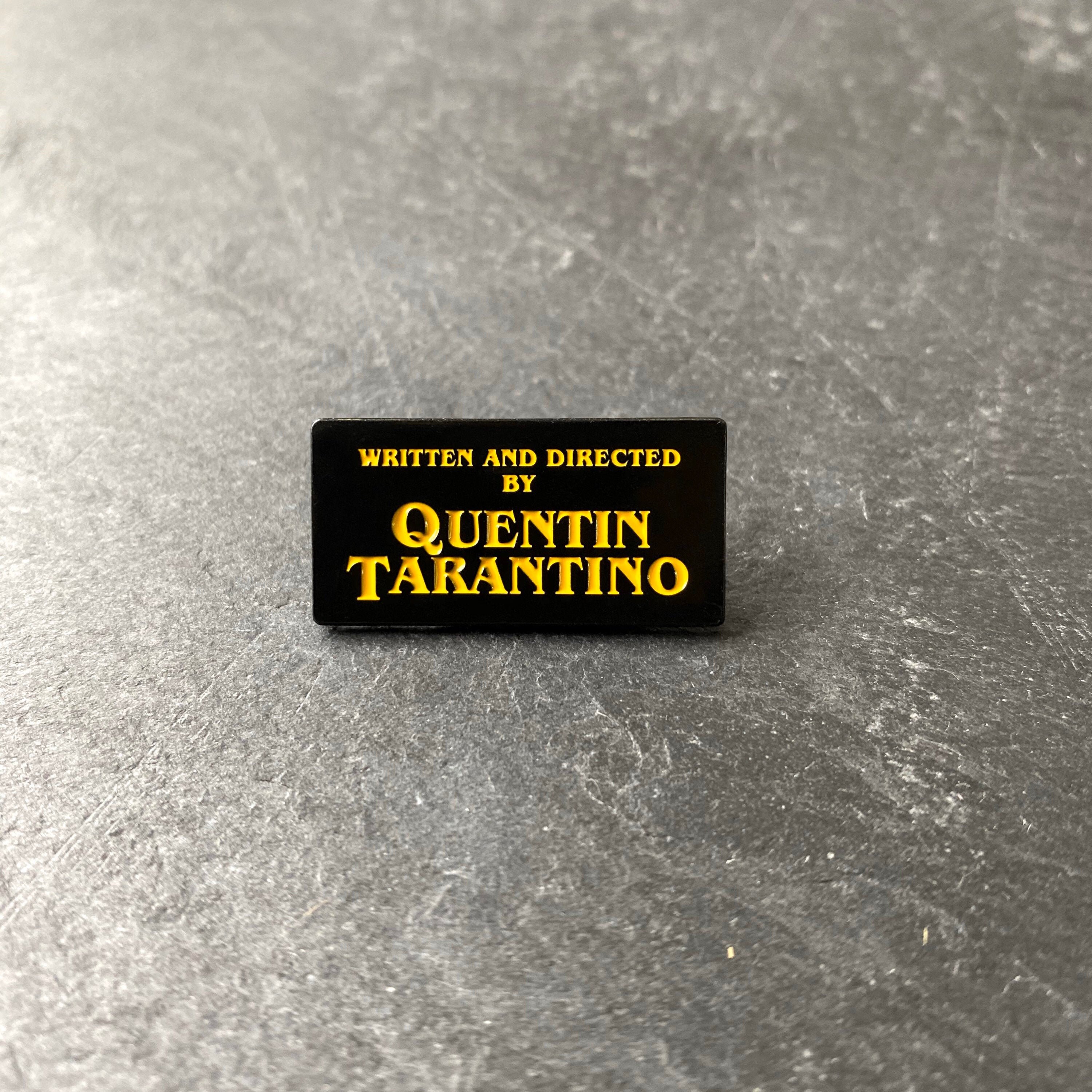 Quentin Tarantino "Directed by" soft enamel pin badge