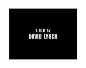 Directed By David Lynch Fine Art Print