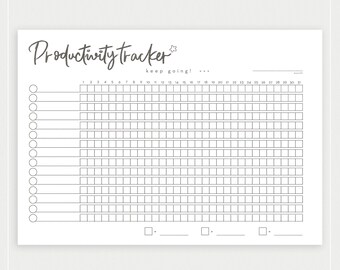 Monthly habit tracker | Hand drawn, printable, gentle