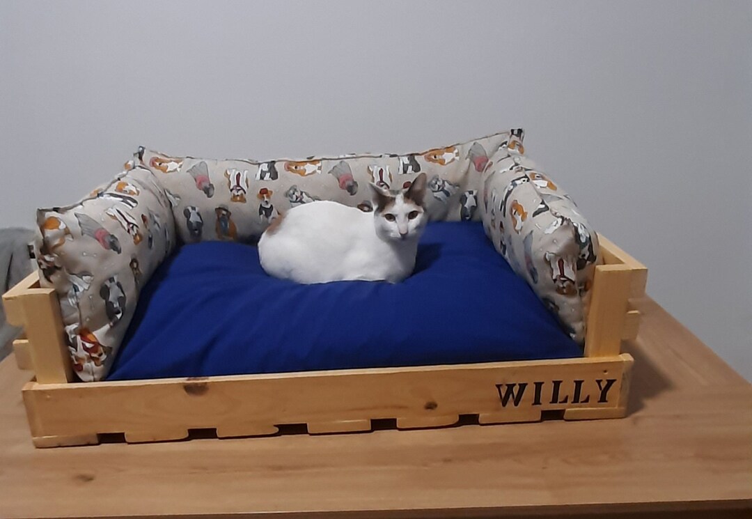 Personalized Dog Bed for Large Dogs Wooden Pet Beds for Small Etsy