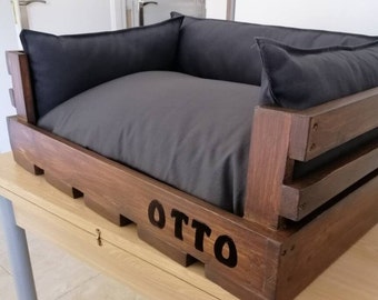 Cama para perros personalizada para perros grandes,camas comodas, camas para mascota de madera para perros pequeños, muebles personalizados