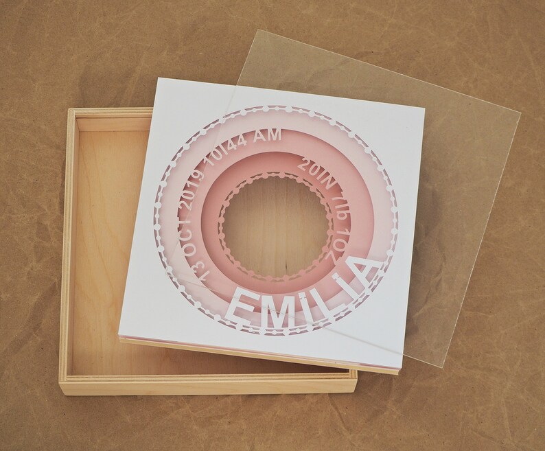 Birth Stats/Birth Announcement Frame/Baby photo frame/baby Etsy