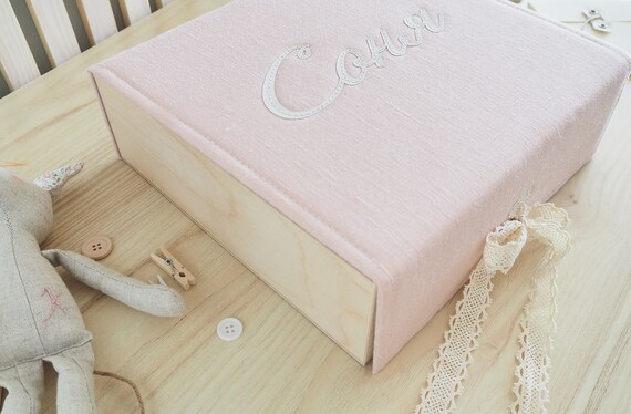 personalised baby keepsake box wooden
