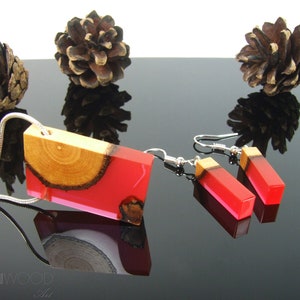 wood resin jewelry set, wooden jewelry set, resin jewelry set,Wood Resin Pendant,Resin Earrings,jewellery