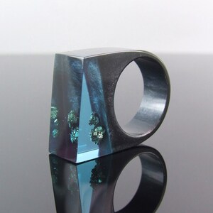 Resin Jewelry,Resin ring, Resin art, Ring Statement Jewelry