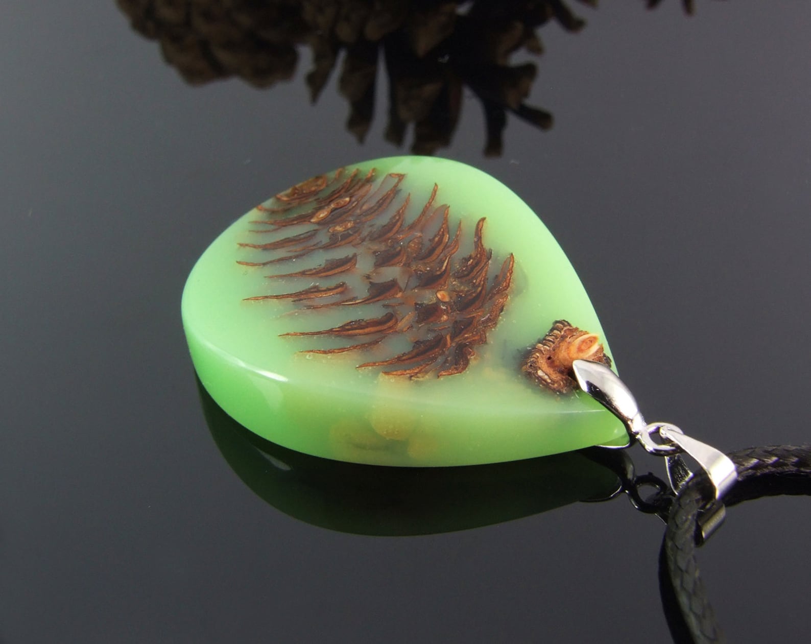 Pine Cone Necklace Real Pine Cone Jewelry Nature Necklace Etsy