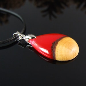 Wood resin pendant,resin jewelry, colored resin pendant, epoxy resin necklace,wood art pendant,necklace pendant for woman,gift for her
