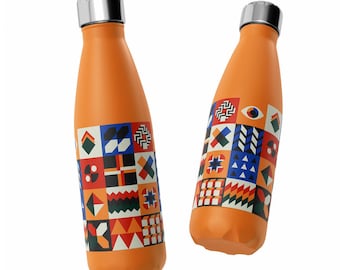 Maqueta de botella de acero inoxidable