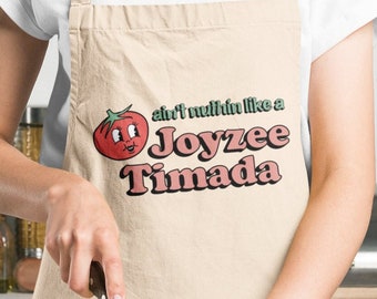 Cute Cotton Apron, Joyzee Timada | Jersey Tomato, Garden State, South Jersey Shore, New Jersey