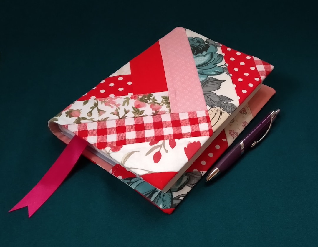 Cloth Book Cover, Patchwork, Fabric Book Cover, Book Sleeve Etsy