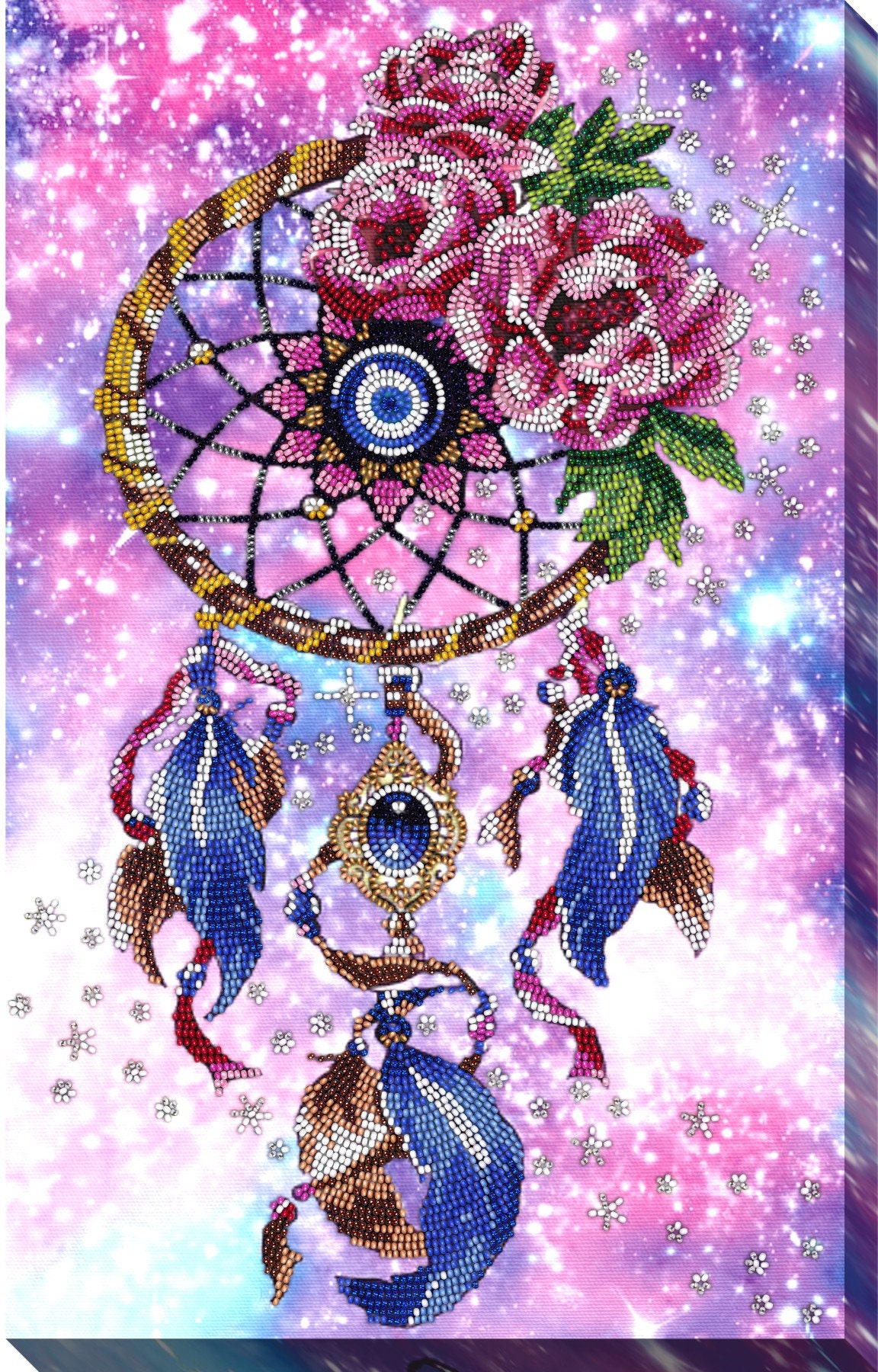 Dreamcatcher. Bead embroidery kit DIY kit embroidery pattern Etsy