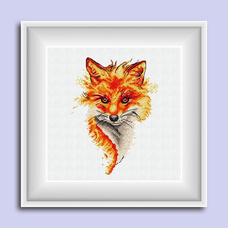 Cross-stitch kit Fire Fox Fancywork set DIY needlepoint Needlework kit #T-0230