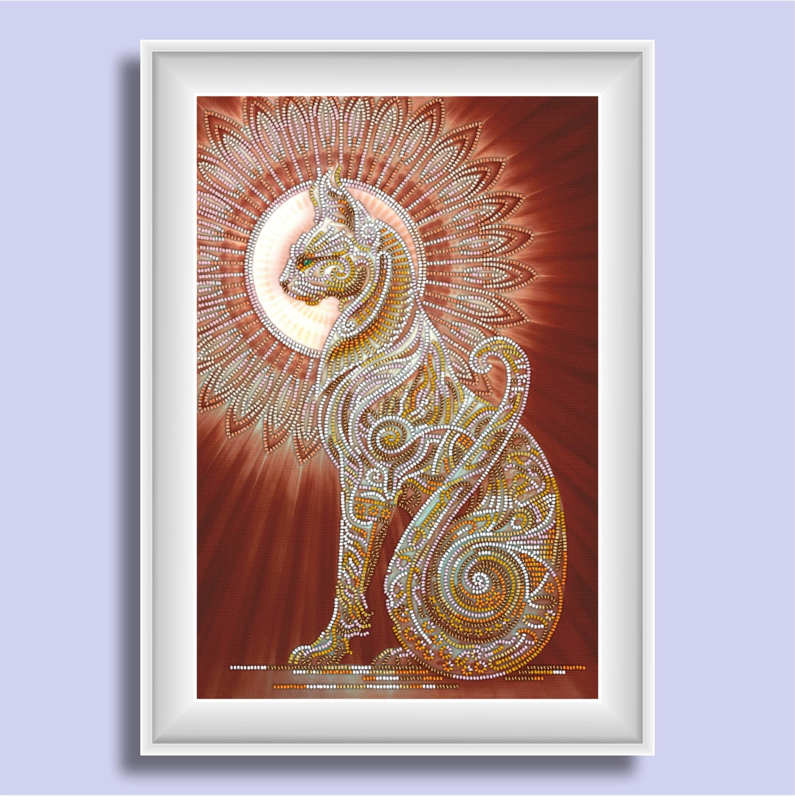 Beading kit Grace Beaded painting set DIY beadpoint Beadwork Etsy