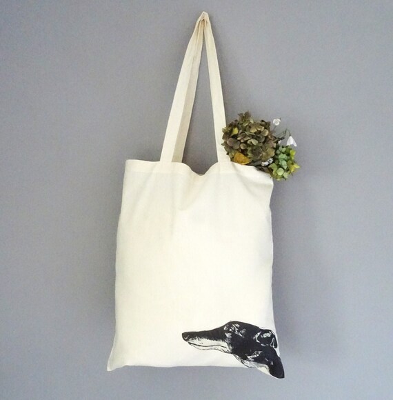 whippet tote bag