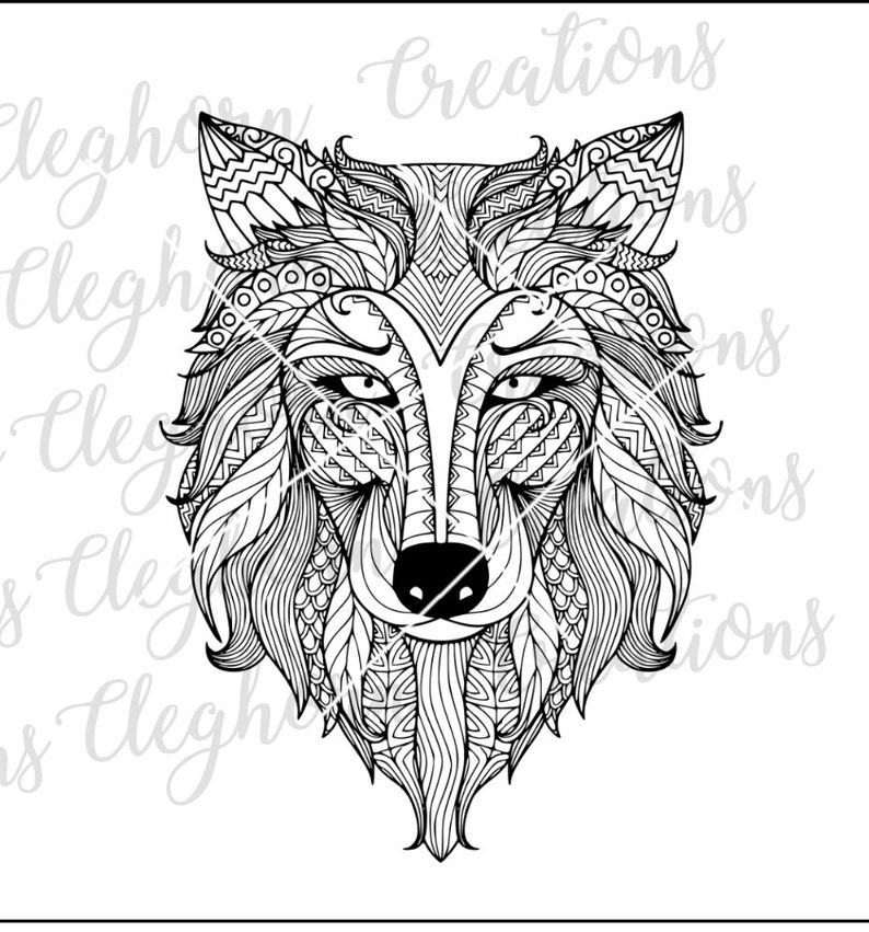 Download 3D Mandala Wolf Svg - Layered SVG Cut File - Download All ...