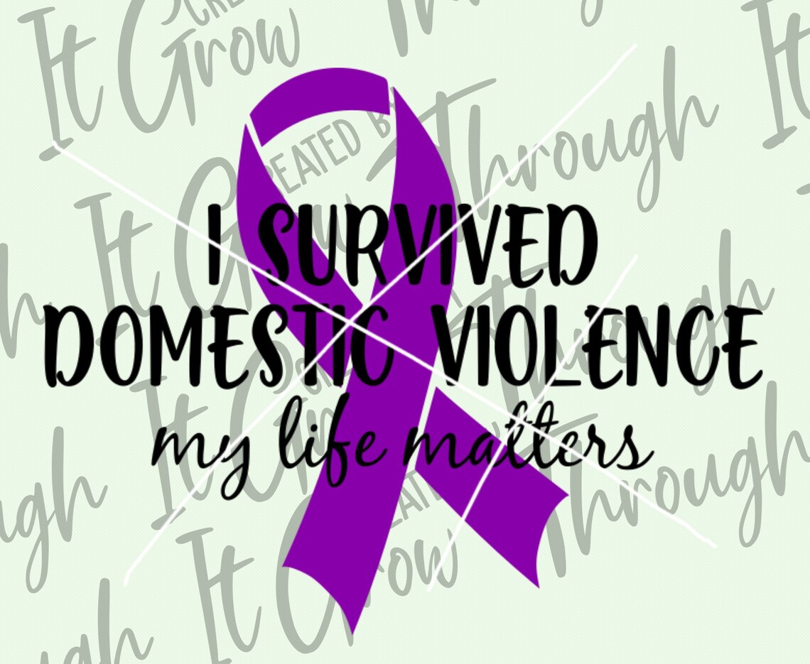 Domestic Violence Awareness SVG – I Survived, Assault Survivor (digital ...