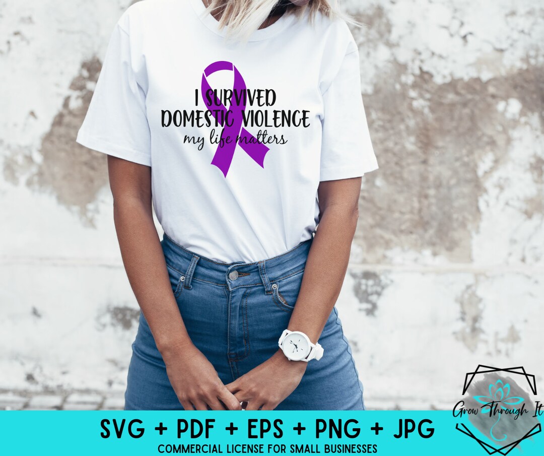 Domestic Violence Awareness SVG – I Survived, Assault Survivor (digital ...