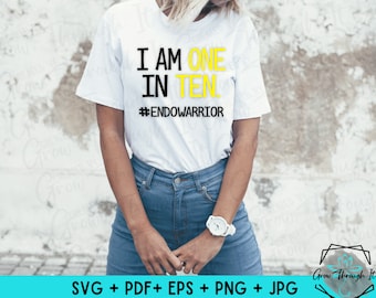 Endometriosis Awareness SVG: EndoWarrior Digital File
