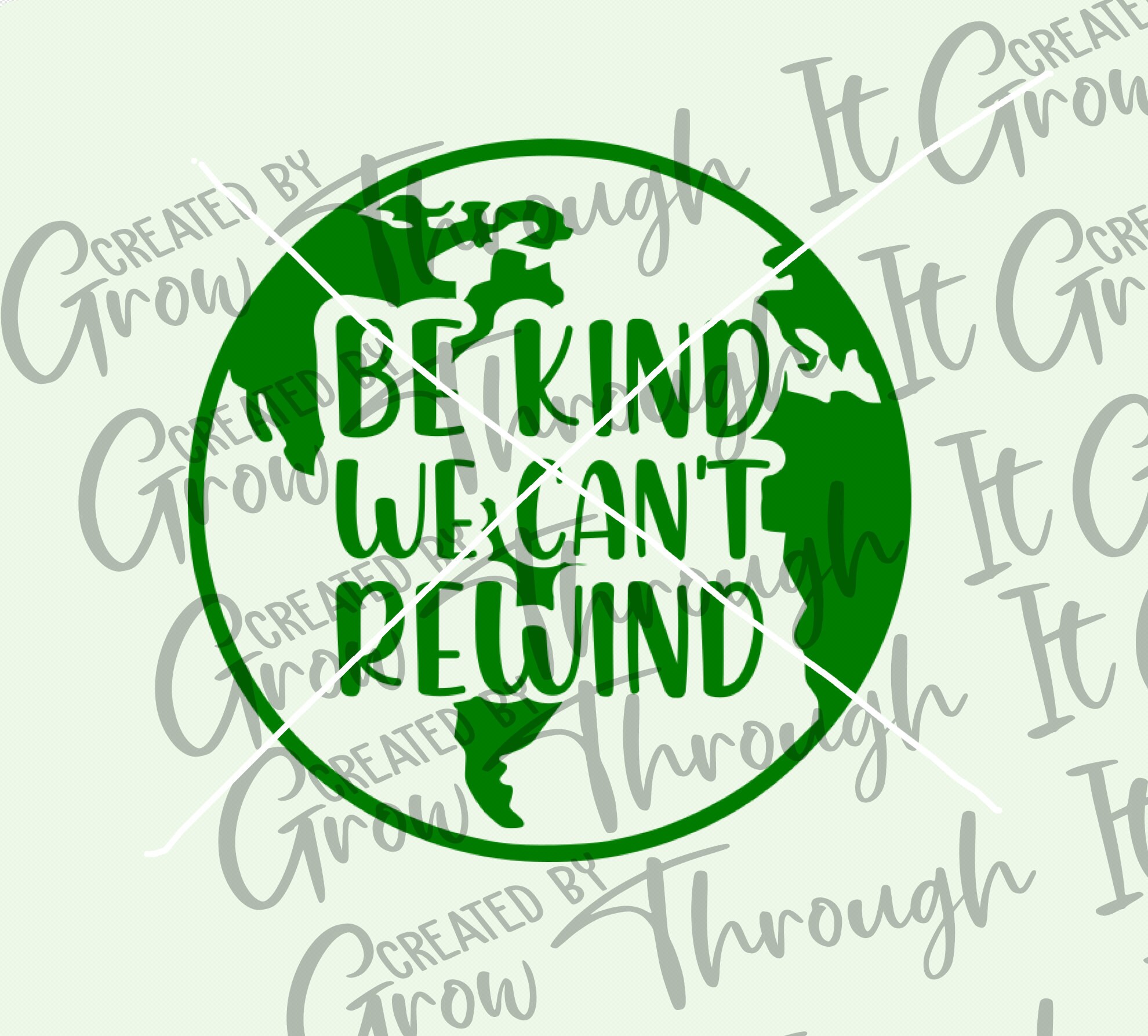 Rewind Earth Earth Day SVG: Be Kind Can't Rewind, Save the Planet (digital Download ...