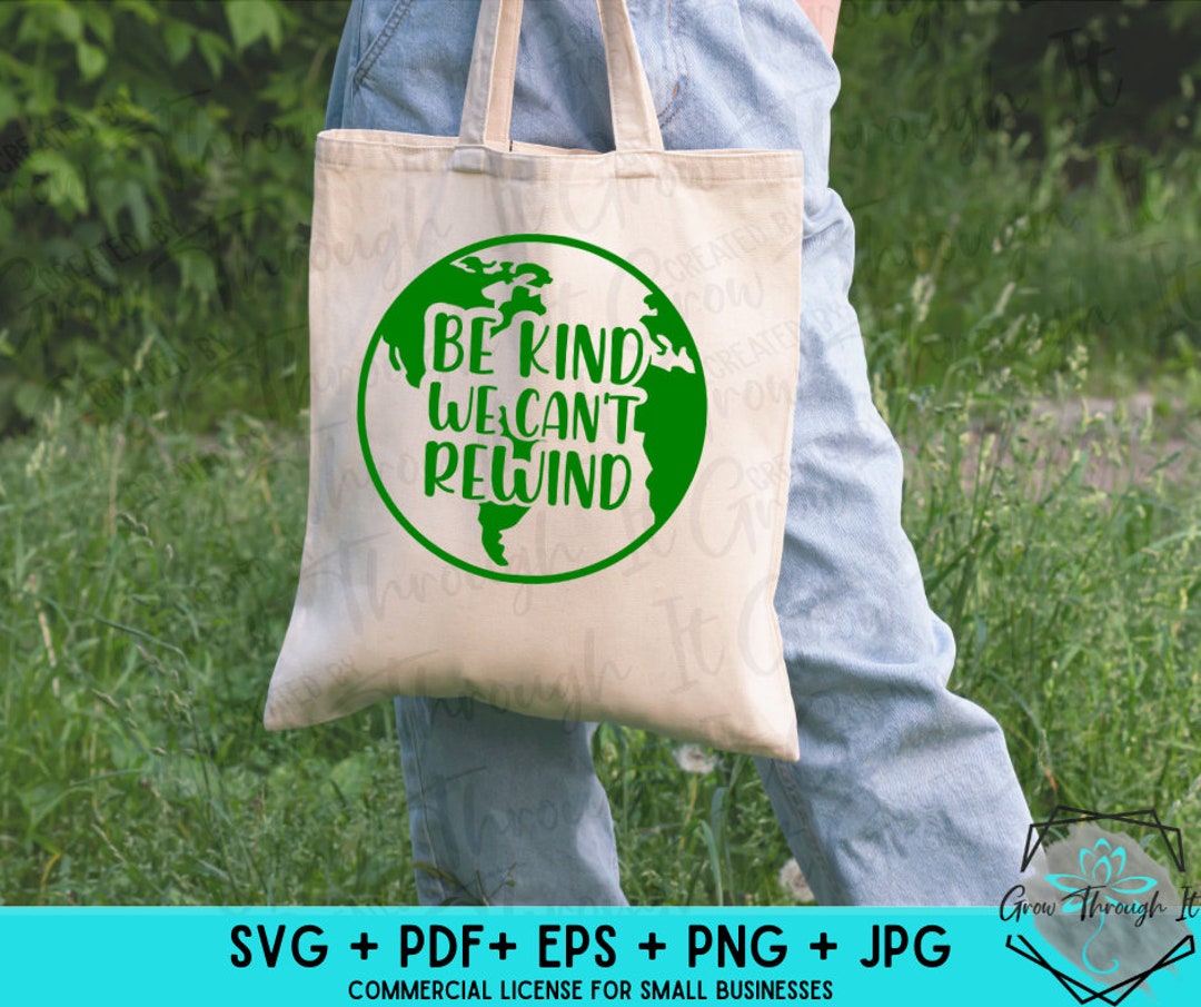 Rewind Earth Earth Day SVG: Be Kind Can't Rewind, Save the Planet (digital Download ...