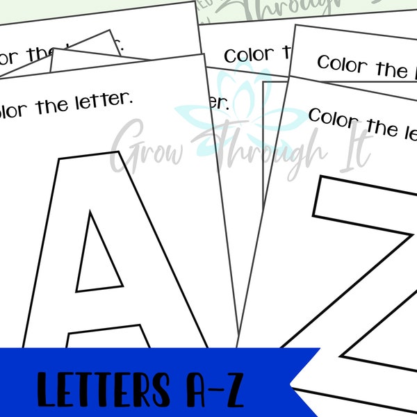 Preschool Letters of the Week - Alphabet Curriculum Worksheets- Printable Preschool Activities - Toddler Learning Worksheets - Educational