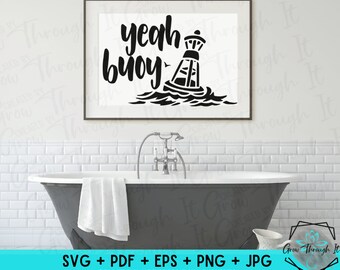 Yeah Buoy gesneden SVG-bestand: zomervakantie (digitale download)