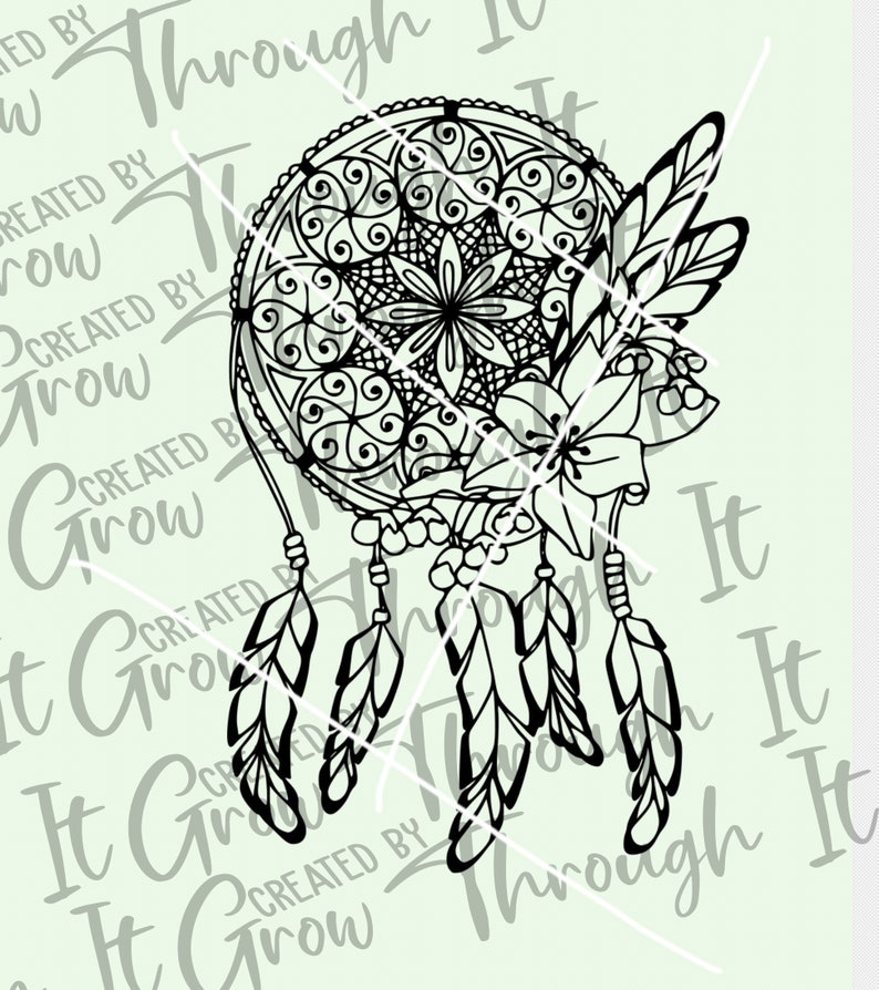 Download Dream Catcher SVG Dream Catcher Clipart SVG Cut File | Etsy