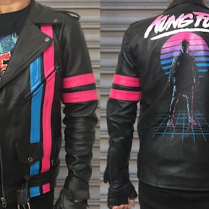 【HI FI FNK】Pigment Leather Biker JK HI FI FNK】Pigment Leather Biker JK