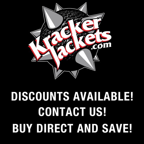 CUSTOM Hand-painted Bloody KMDFM Hau Rack Leather Jacket