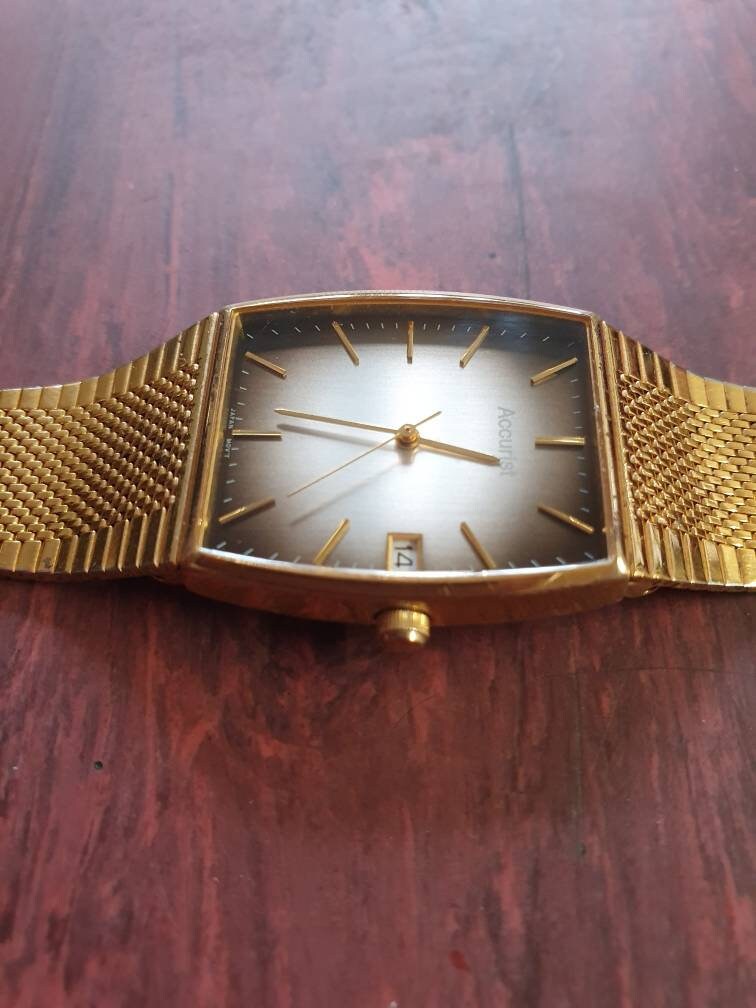 Classic Vintage Retro Accurist Quartz Dress Watch. Placcato | Etsy Italia