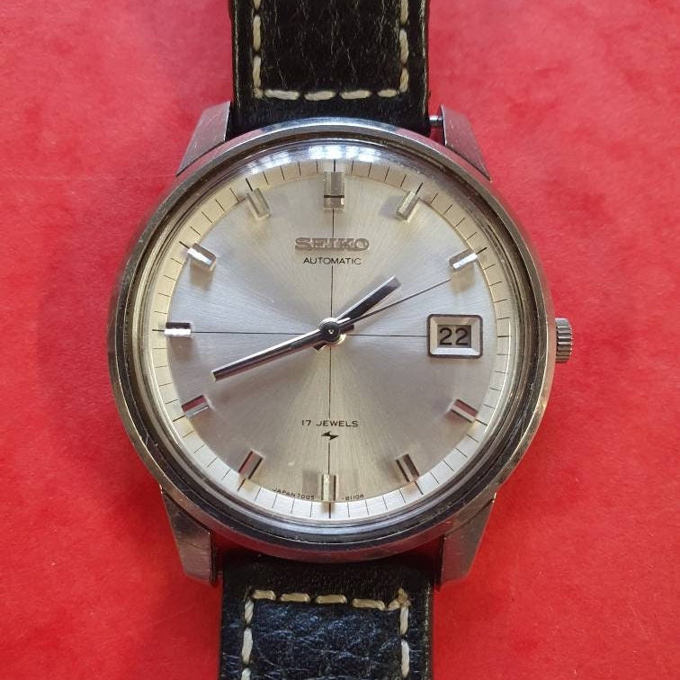 Buy Vintage Original Seiko 7005-8070 Automatic Watch. Quickset Online in  India - Etsy
