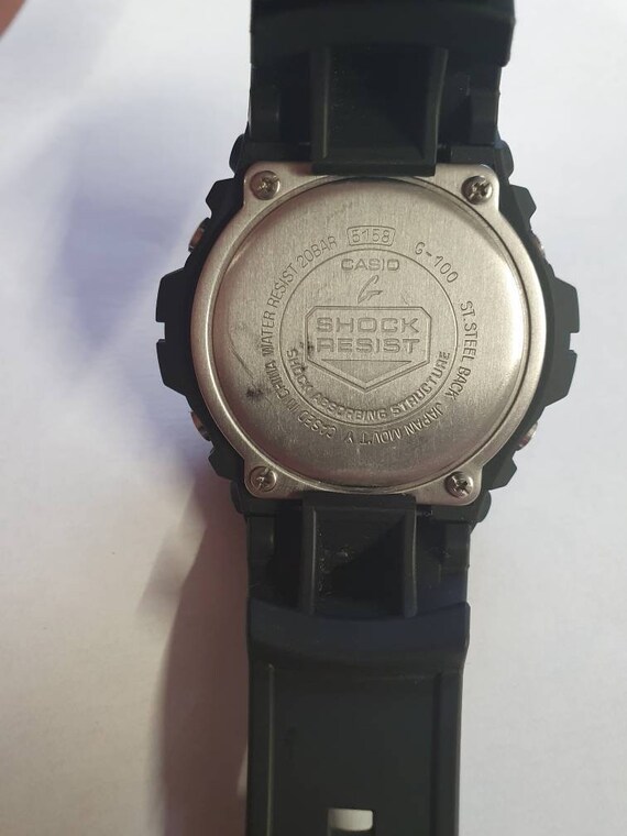 Vintage NOS Casio G-Shock G-100 5158 Shock Resist Keeps