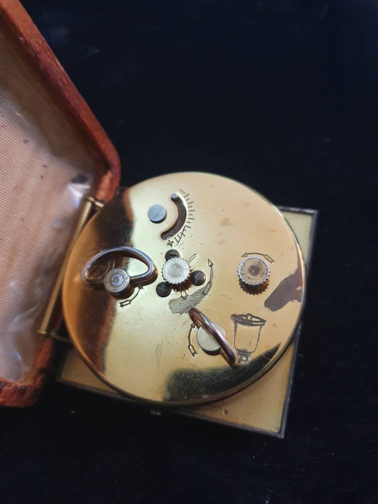 Vintage Oris 8 Day Travel Alarm Clock From 1940s 7 Jewels Etsy