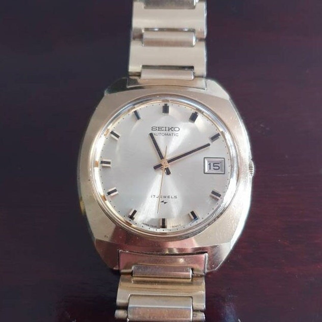 Superb Original Seiko 7005-8042 Automatic Watch. Gold Plated - Etsy Hong  Kong