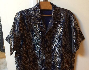VINTAGE shirt Disco Retro 60's / 70's L