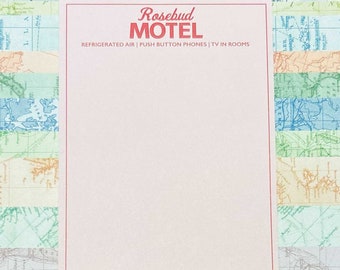 A6 Notepad Rosebud Motel Notepad | Schitt's Creek Inspired Notepad | Schitt's Creek Gifts Stationery | Schitt's Creek Notebook