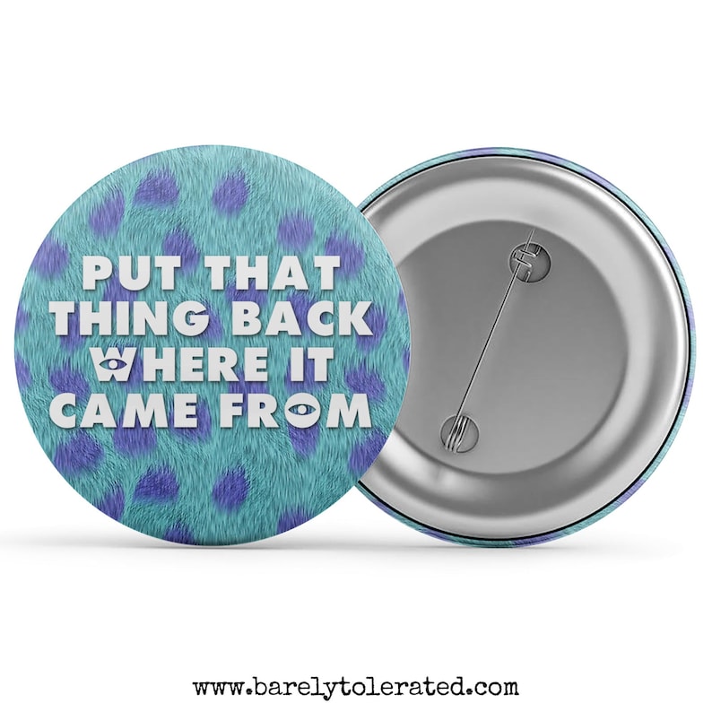 Put that thing back where it came from monsters inc etsy